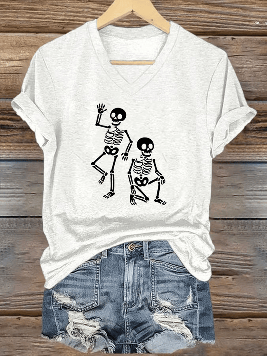 Women's Halloween FDT Printed Casual T-Shirt