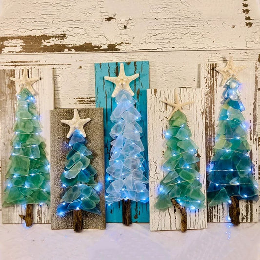 Sea Glass Christmas Tree