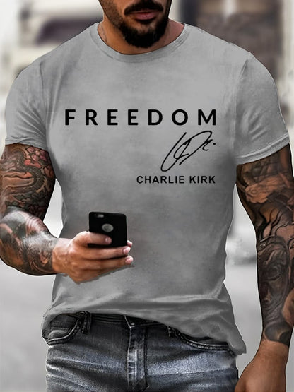 Men's Freedom Print T-Shirt