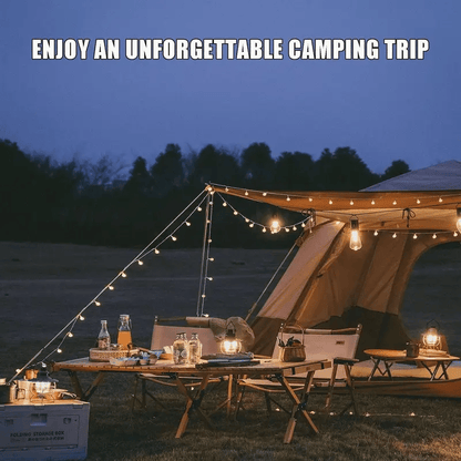 Solar Tent Lights USB Rechargeable Led Camping Lantern ,Outdoor Hanging Light Bulbs with Clip Hook for Camping, Christmas, Decorations, Emergency,Flashlight