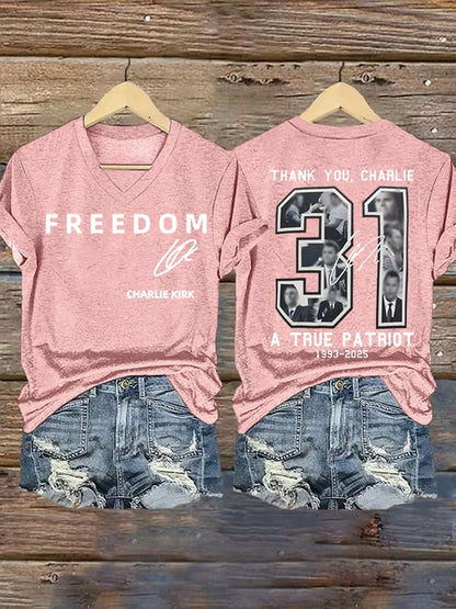 Women's  Commemorative Liberty Signature 31 Print T-shirt