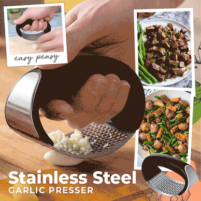 🔥Special Offer Now - Stainless Steel Garlic Presser