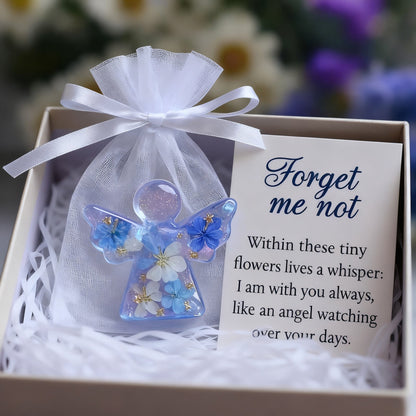 🔥LAST DAY 50% OFF - 🪽Forget Me Not Dried Flower Angel Keepsake - Timeless Gift for Remembrance, Comfort & Hope