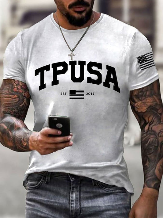 Men's TPUSA Print Round Neck T-Shirt