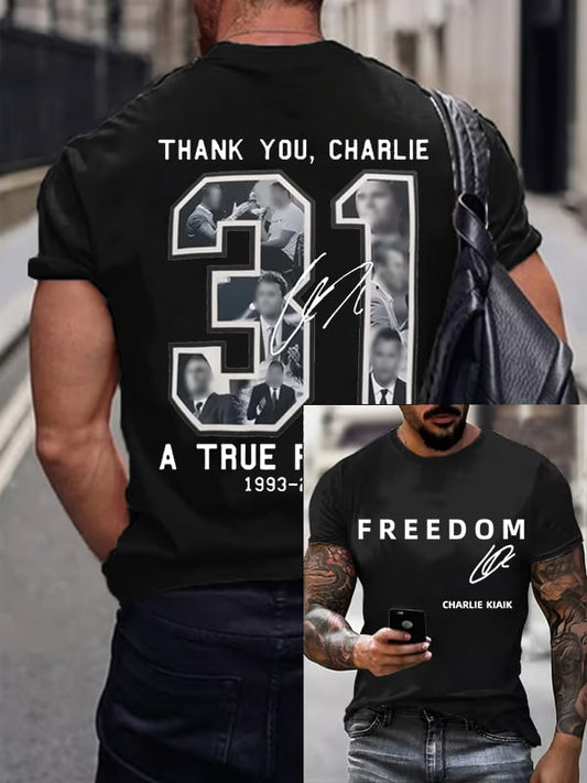 Men's  Commemorative Liberty Signature 31 Print T-shirt