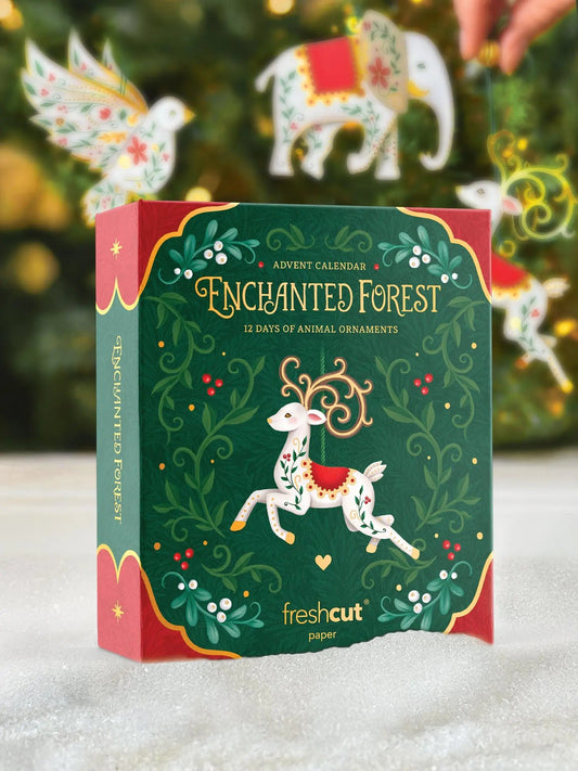 🔥LAST DAY 50% OFF💞Original Design💞🎄12 Days of Enchanted Forest Ornaments Advent Calendar