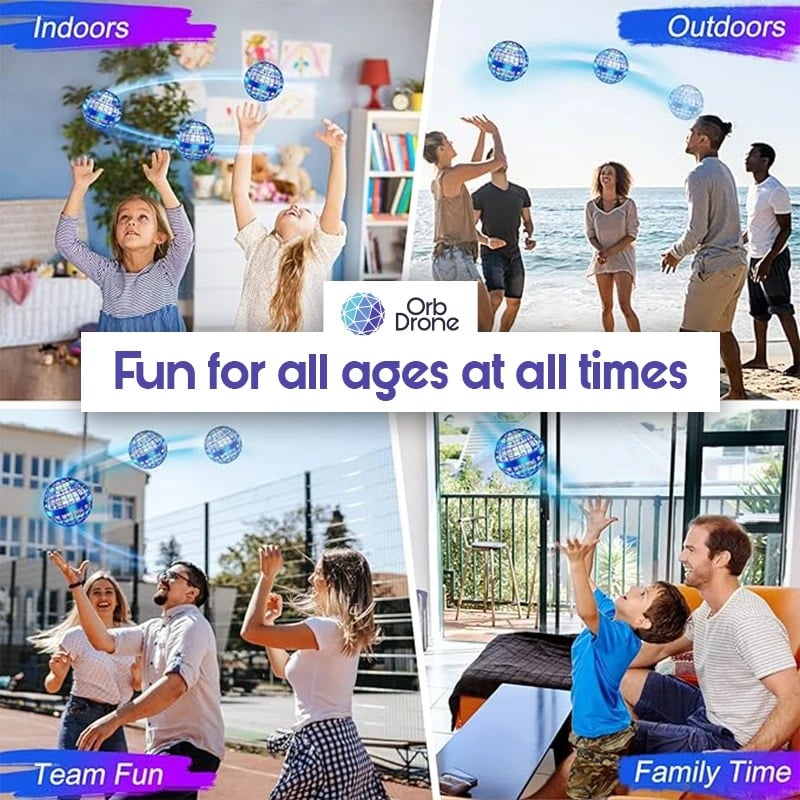OrbDrone – 🎄Early Christmas Sale-49% OFF🎁 Flying Orb Pro Spinner Mini Drone