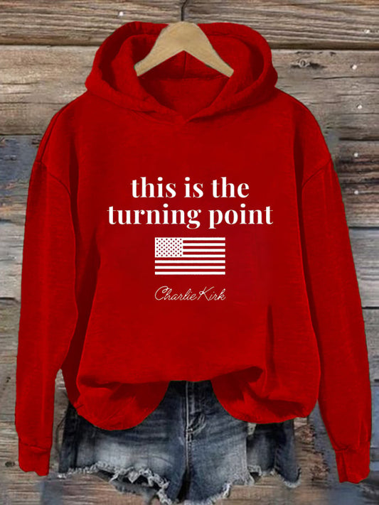 Women's This is the Turning Point Printed Sweatshirt