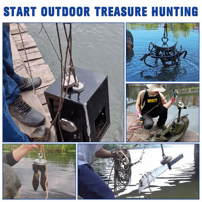 Fishing Magnet: 260LBS Super Strong Neodymium Magnet for Epic Treasure Hunting 🧲