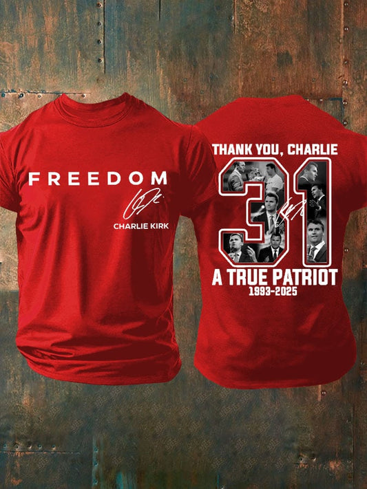Men's Freedom Print T-Shirt