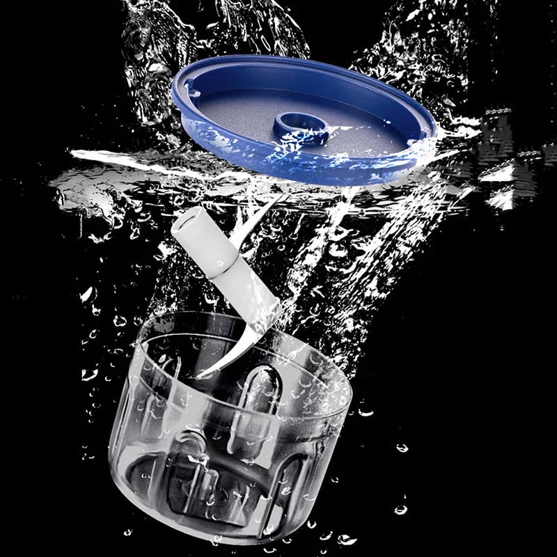 Hot Sale-Electric Mini Portable Veggie Chopper