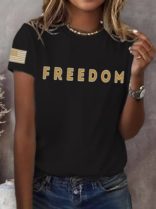 Women's Freedom Print T-shirt