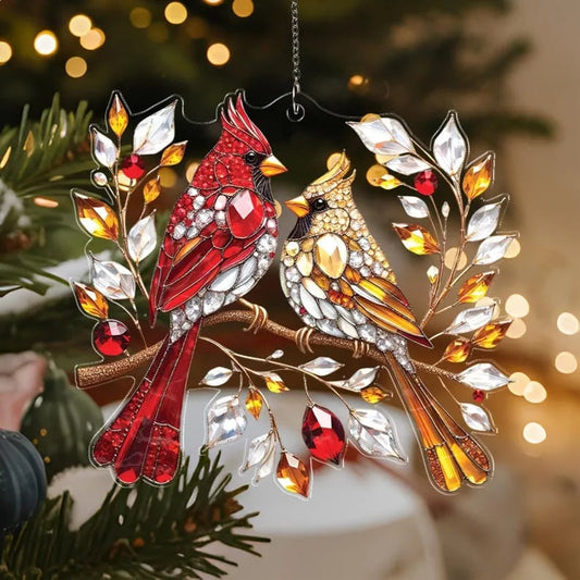 🔥LAST DAY 50% OFF -🐦 Cardinal Couple Memorial Gift❤️