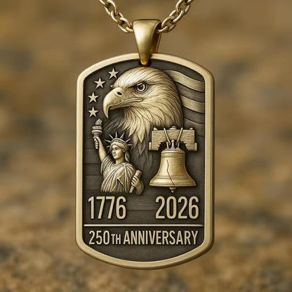 🎉 Limited Edition Liberty Dog Tag Necklace 2026 🦅Celebrate 250 Years of Freedom & Pride 🎉