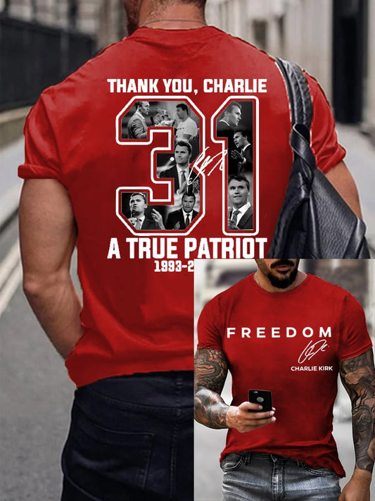 Men's Freedom Print T-Shirt