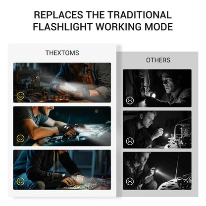 🔥🔥Hands-Free LED Half Finger Gloves