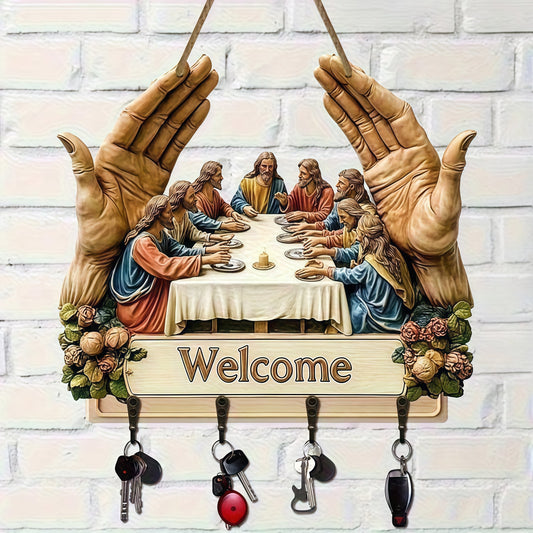 🙏LAST DAY 49% OFF - Jesus and Disciples Wall Art Keychain