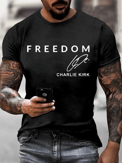 Men's Freedom Print T-Shirt