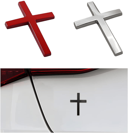 ✝️ Metal Jesus Christ Cross Badge Stickers ✞ Add 2 pairs to cart → Pay for only 1 pair!