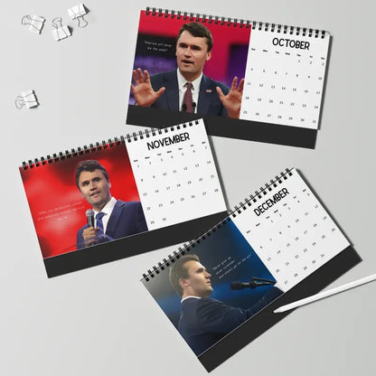 2026 Charlie Kirk Desktop Calendar(With Famous Quotes)🙏RIP Charlie Kirk🙏