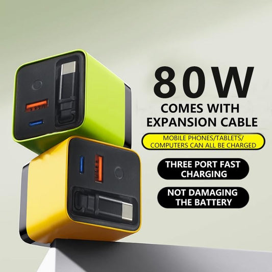 🎁Last Day Promotion 49% OFF✨- 3 in 1 Charger Retractable 80W MAX Fast Speed