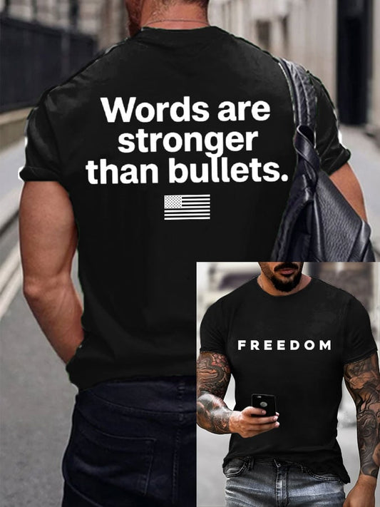 Men's  Freedom  Printed T-Shirt