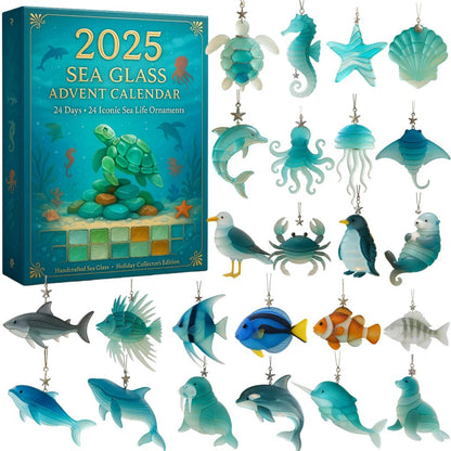 🔥Limited Edition, Only 100 Sets Left! - 🌊2025 Sea Glass Advent Calendar · Ocean Treasures