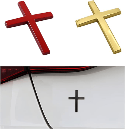 ✝️ Metal Jesus Christ Cross Badge Stickers ✞ Add 2 pairs to cart → Pay for only 1 pair!