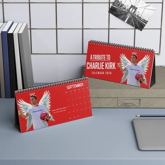 2026 Charlie Kirk Desktop Calendar(With Famous Quotes)🙏RIP Charlie Kirk🙏