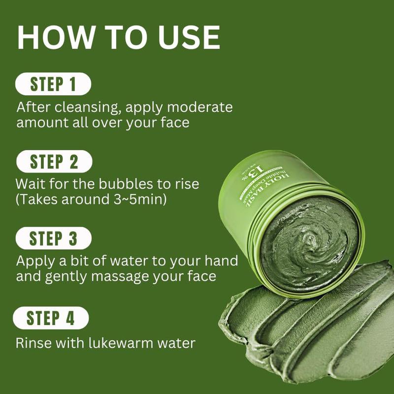 Holy Basil Bubble Deep Cleansing Mask