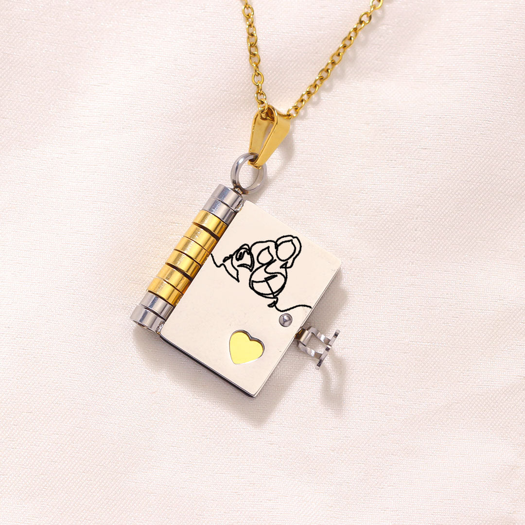 For Granddaughter - The Most Beautiful Chapter Book Necklace