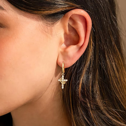 CROSS & CROWN EARRINGS